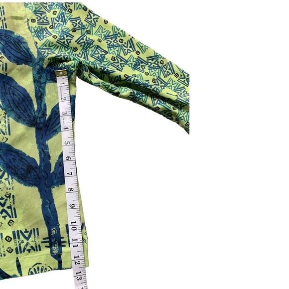 Jane Ashley Casual Lifestyle Green Blue Floral - Picture 9 of 16